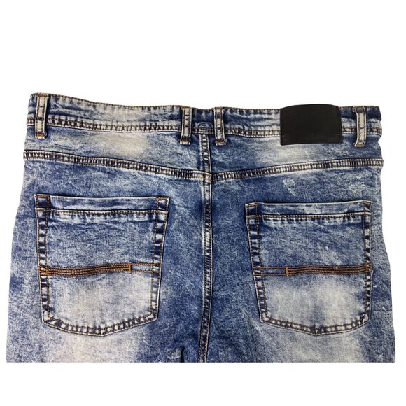 Switch Remarkable Slim Taper Fit Denim Jeans Men's 36 Navy Acid Wash Streetwear - Picture 10 of 12